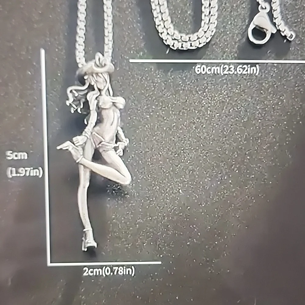 Anime Sexy 🌟 Cowgirl 🐎 Necklace
